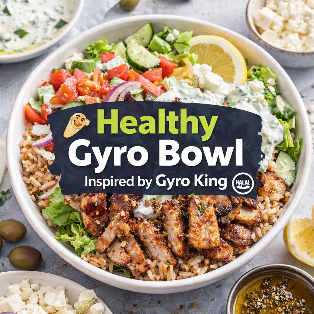 Healthy Gyro Bowl Recipe High Protein Halal Mediterranean Meal (Gyro King Inspired)